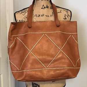 Madewell Brown Leather Tote Bag